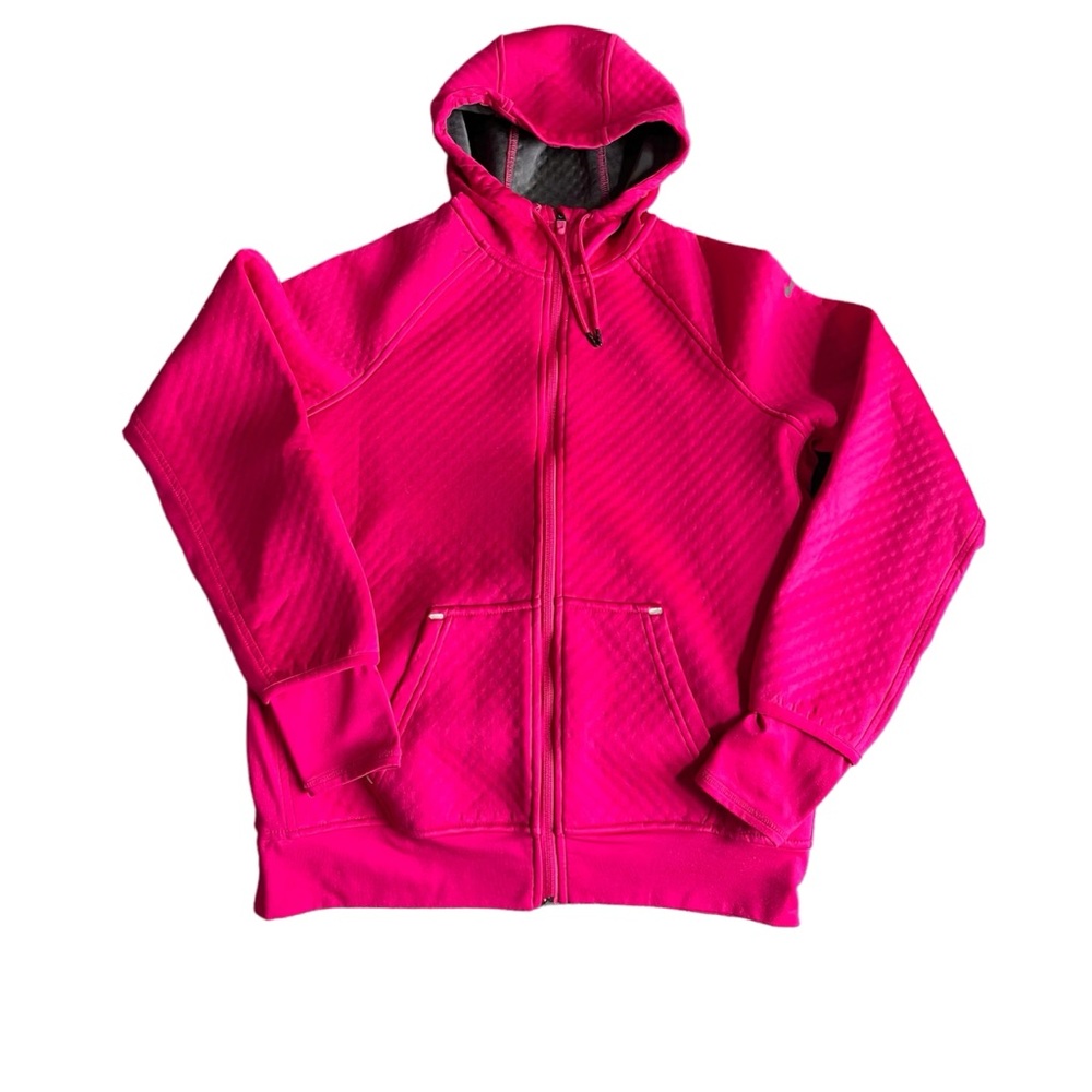 Pink women’s Nike drawstring hoodie